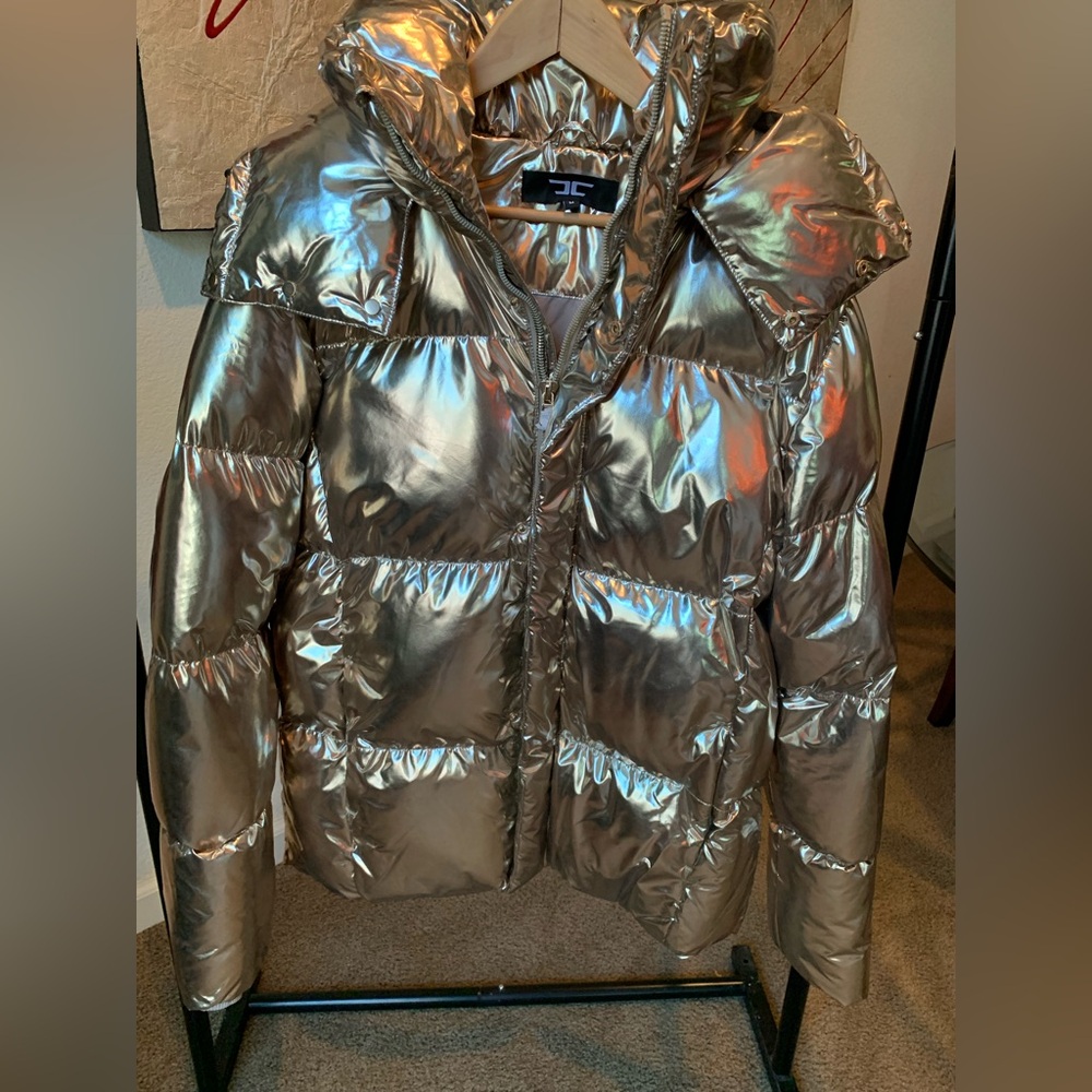 JORDAN CRAIG- Metallic Puffer Jacket